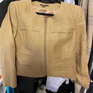 Ann Taylor cropped beige jacket